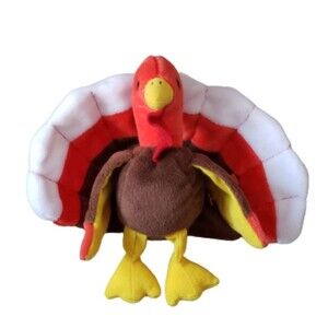 Rare 1996 TY Beanie Babies Gobbles The Turkey